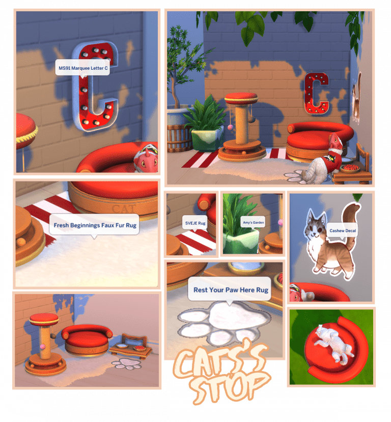 snootysims' latest cc A cute cat's corner! — SNOOTYSIMS