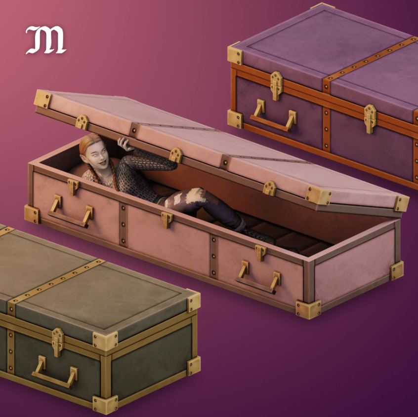 Functional Vampire Coffin Bed Decor [MM]