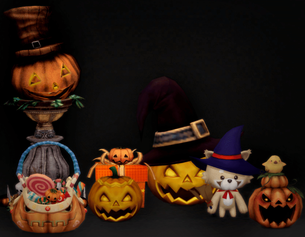 Halloween Decors Set (Pumpkin/ Candies/ Pillar/ Stuffed Toy) [MM]