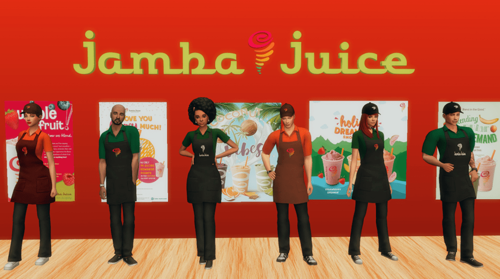 Jamba Juice Uniform and Hat for Male and Female [MM]