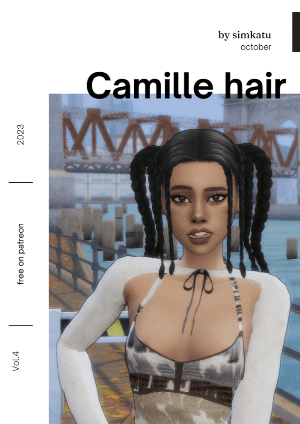 Camille Long Braided Pigtail Hairstyle for Female [MM]