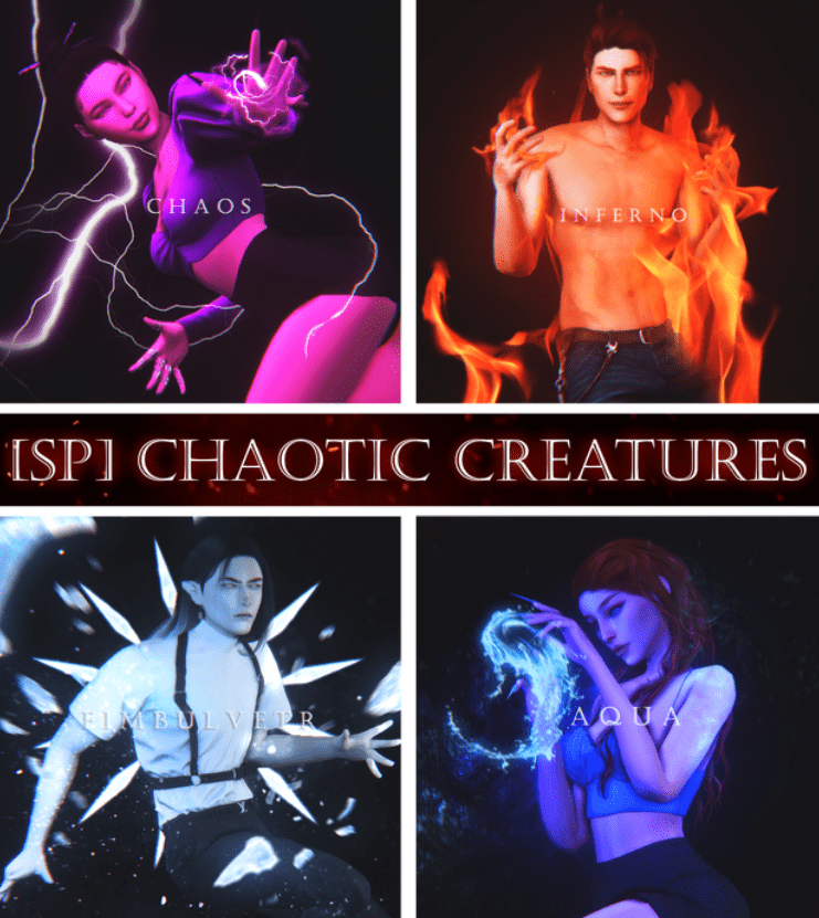 Halloween Special Elemental Pose Pack for Male and Female