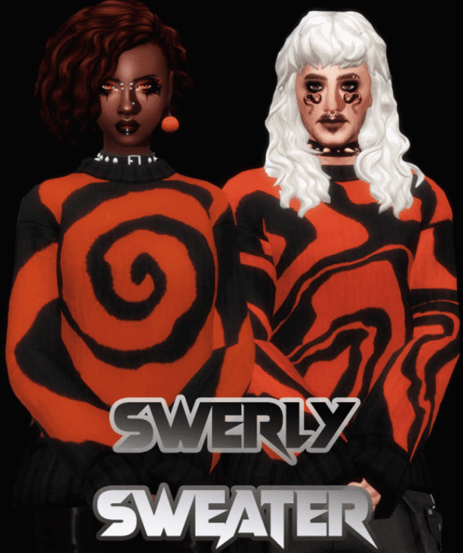 Halloween Themed Swirly Sweater for Male and Female [MM]