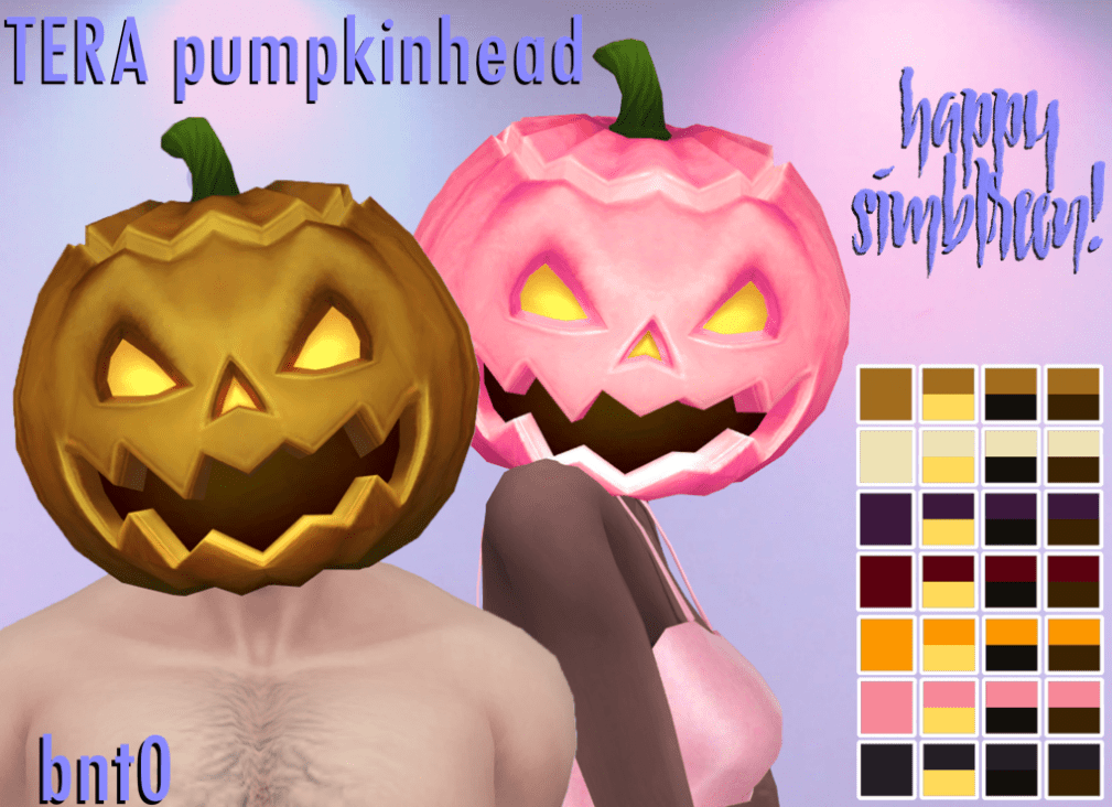 Halloween Themed Pumpkin Head Accessory for Male and Female [MM]