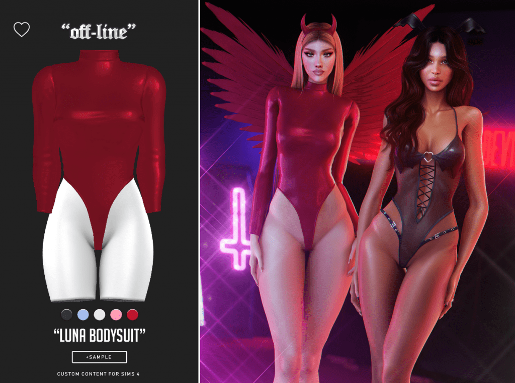 Luna Sexy Bodysuit with Sleeves for Female [ALPHA]
