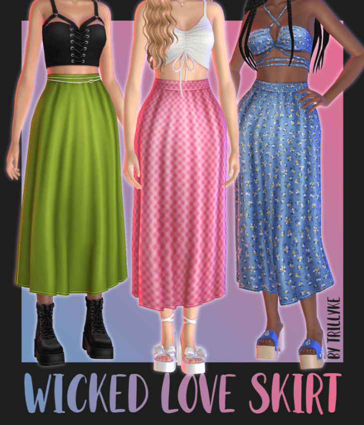 Wicked Love Long Skirt for Female [MM]