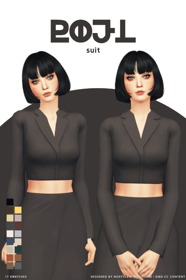 Boel Suit Set for Female (Crop Top Blazer/ Skirt) [MM]