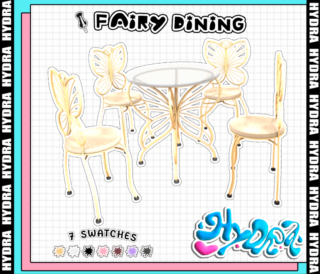 Fairy Dining Set (Chairs/ Tables) [MM]