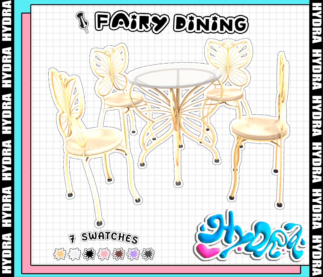 Fairy Dining Set (Chairs/ Tables) [MM]