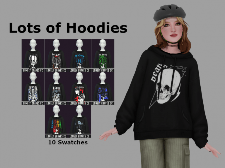Assorted Printed Hoodies for Female [MM]