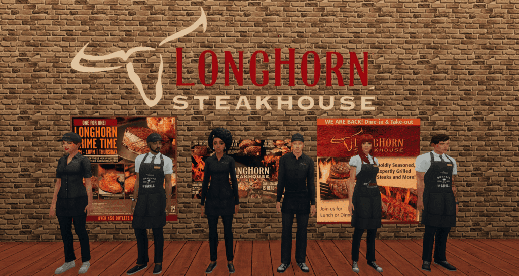 Longhorn Steakhouse Uniform and Hat Set for Male and Female (Hats/ T-Shirt/ Apron) [MM]