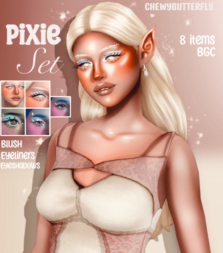 Pixie Makeup Set (Eyeshadows/ Eyeliners/ Blush) [MM]