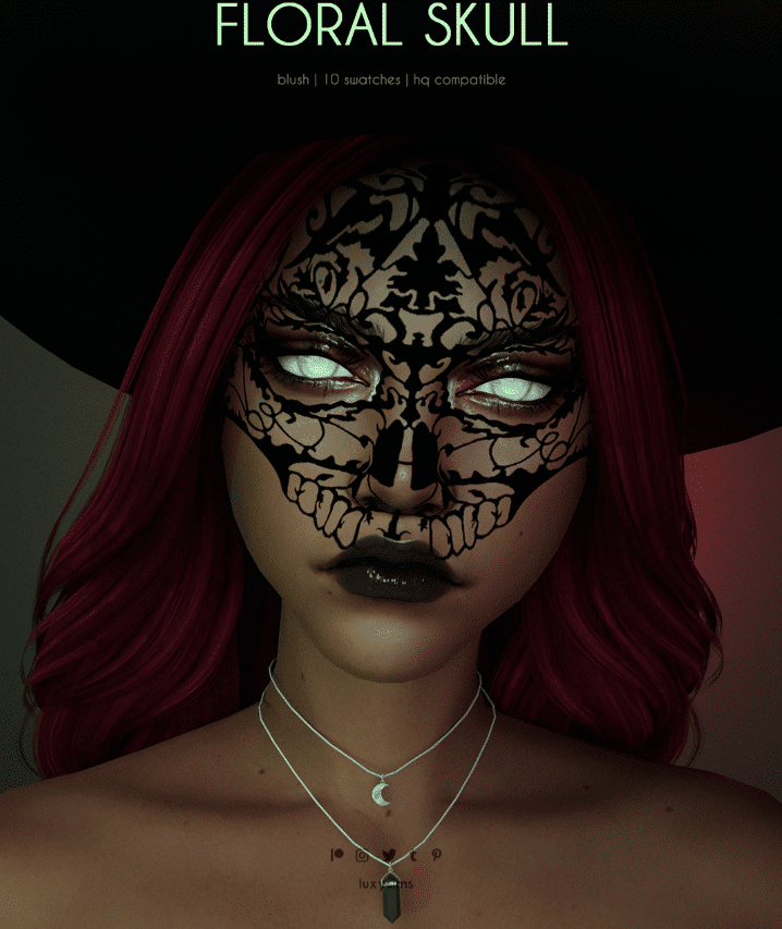 Floral Skull Makeup for Female [ALPHA]