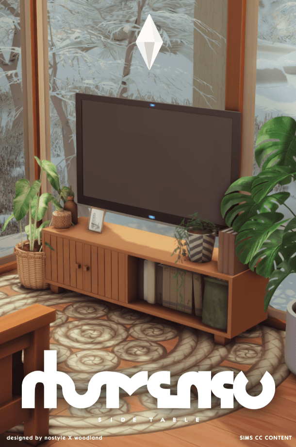 Modern Wooden Television Table [MM]