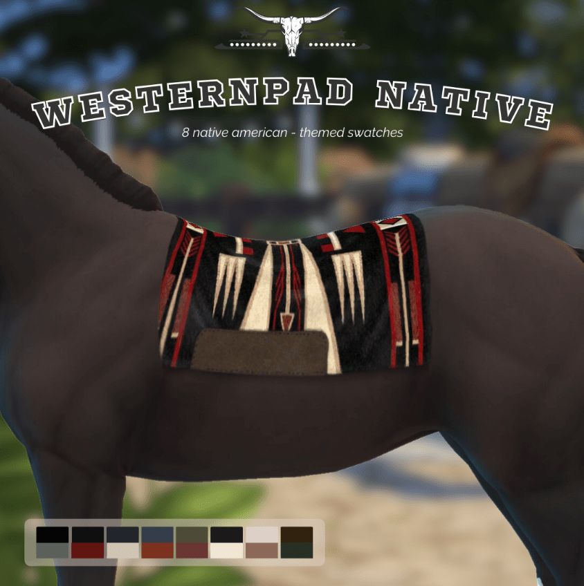 Western Native American Saddle Pad for Horses [MM]
