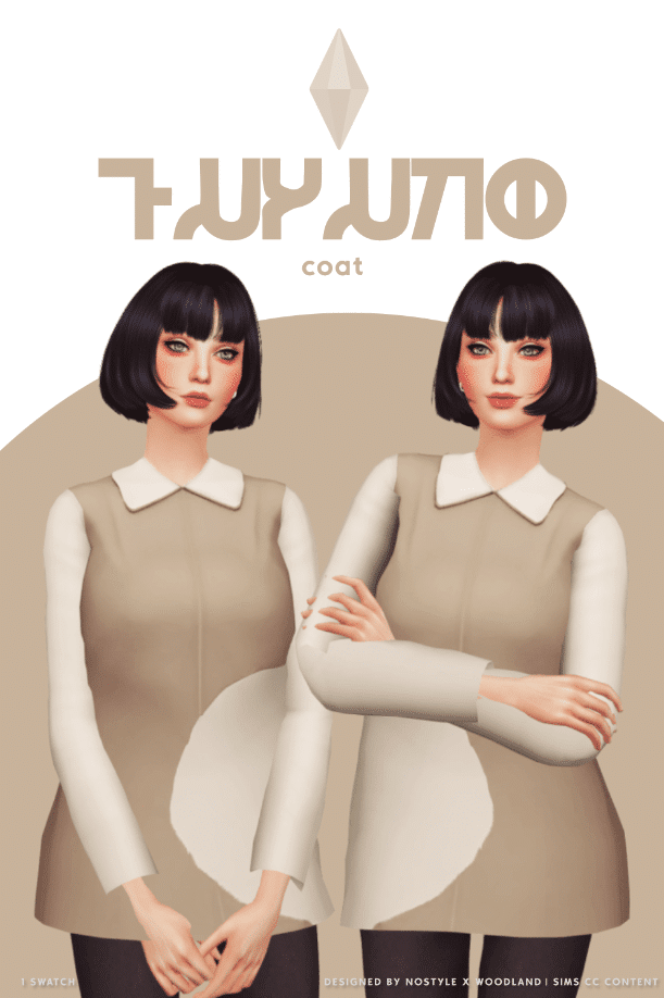 Fuyuko Neutral Colored Coat for Female [MM]