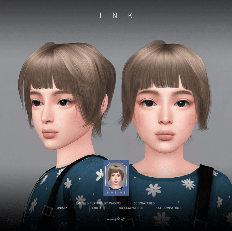 Short Hairstyle with Choppy Bangs for Children [ALPHA]