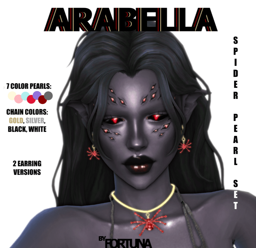 Arabella Spider Necklace and Earrings Set [ALPHA]