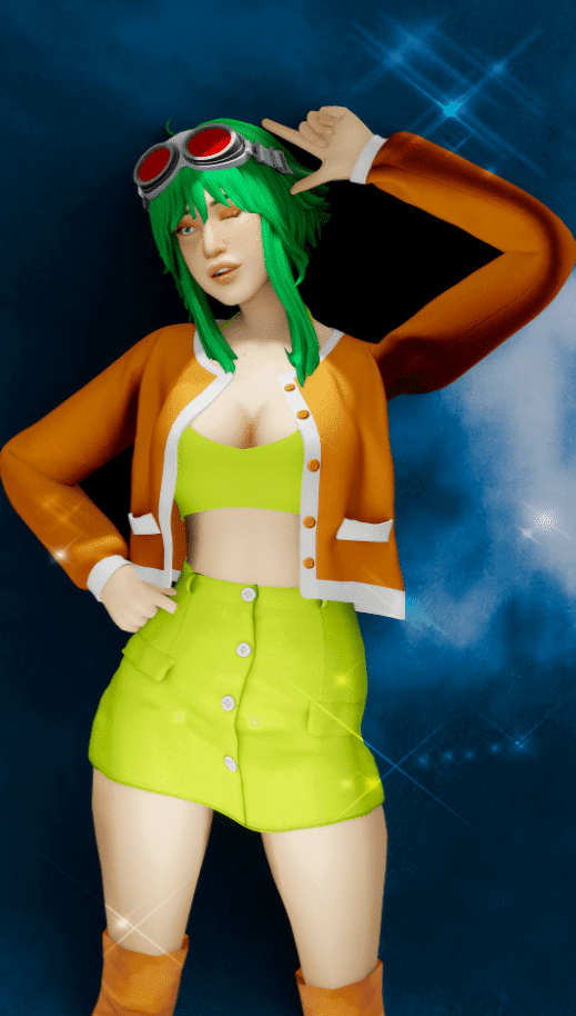 Gumi from Megpoid Pose Pack for Female