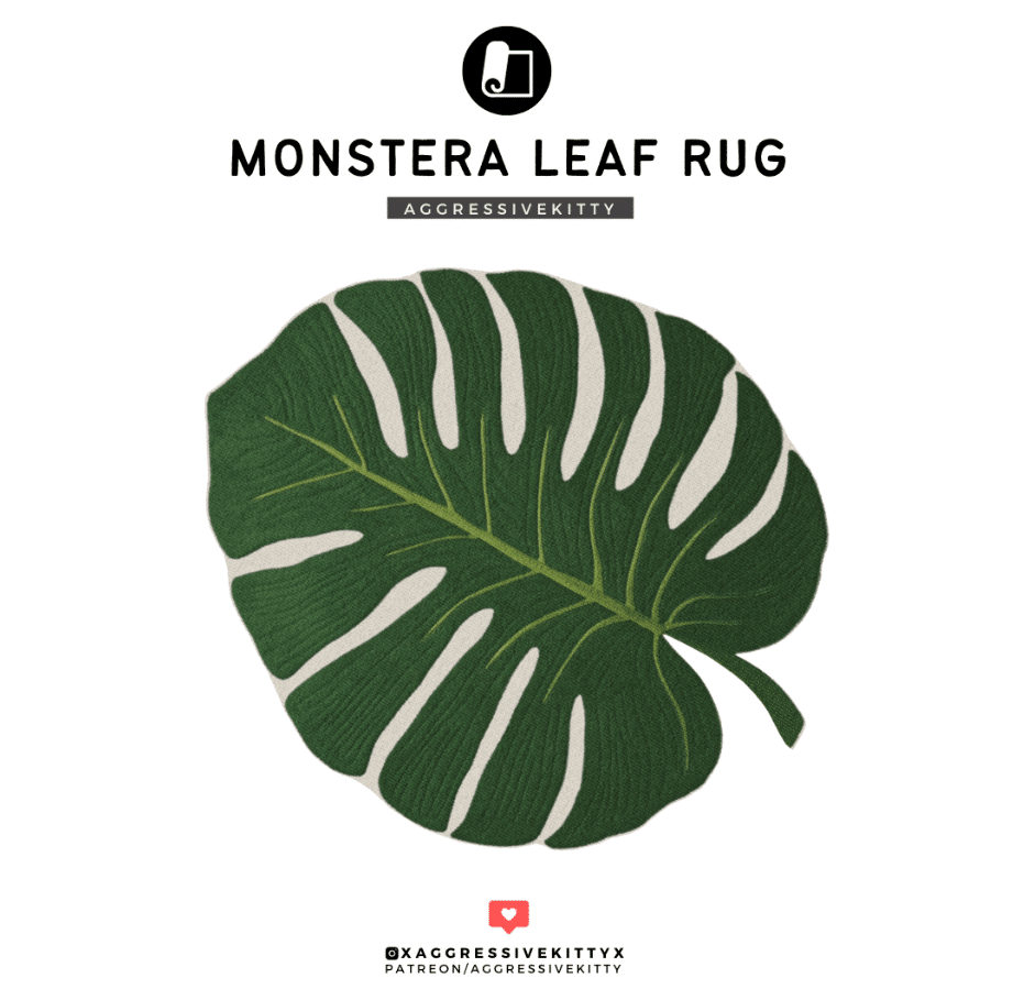 Monstera Leaf Designed Rug [ALPHA]