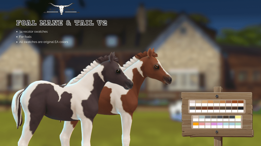 Mane and Tail Recolor for Foals [MM]