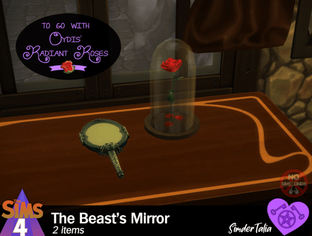 Beauty and the Beast Hand Mirror Decor [MM]