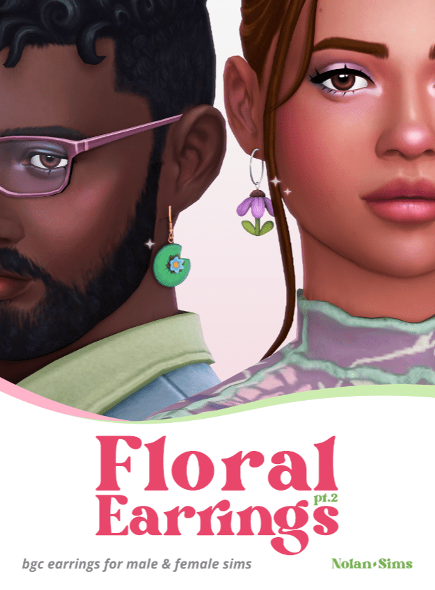 Floral Earrings for Male and Female [MM]
