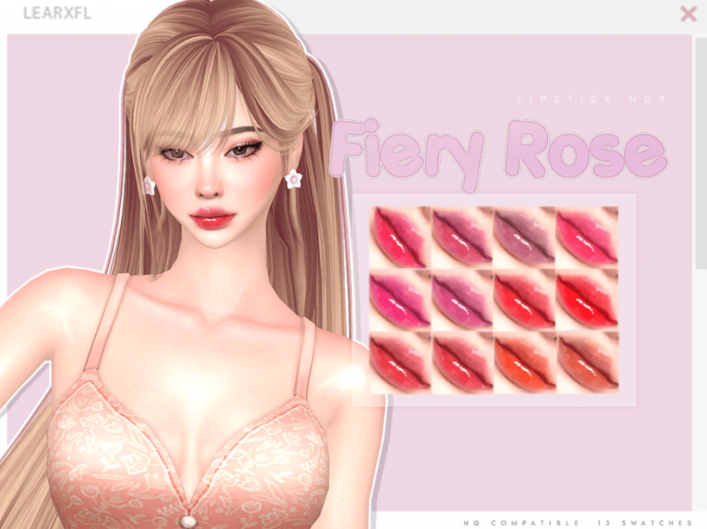 Fiery Rose Lipstick Makeup for Male and Female [ALPHA]