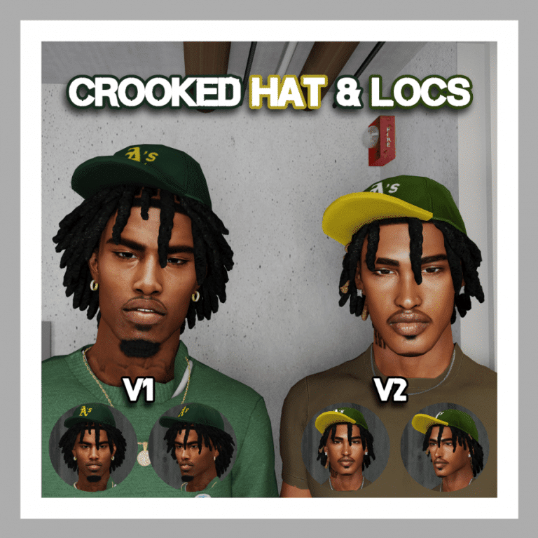 Crooked Cap and Dreads for Male and Female [ALPHA]