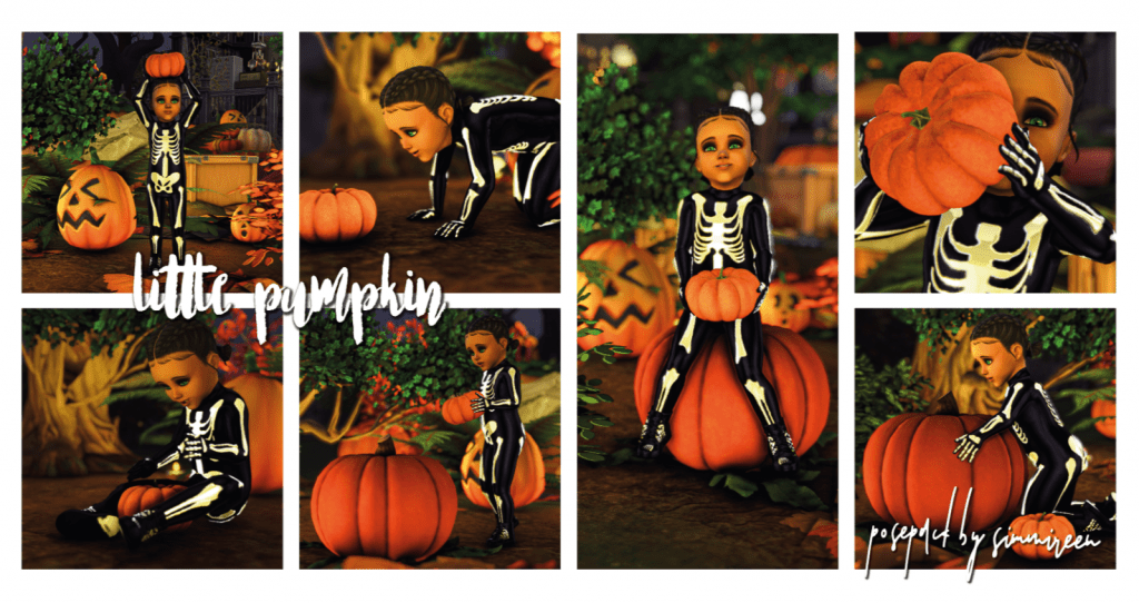 Little Pumpkin Toddler Pose Pack