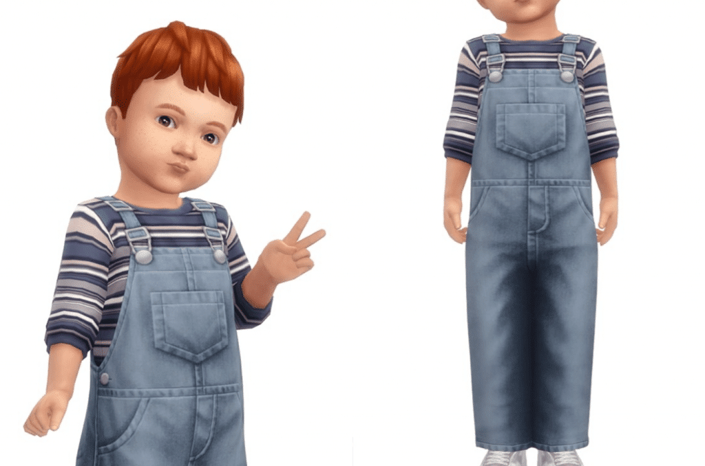 Anton Full Body Clothes Set for Toddlers (Overalls/ Sweater) [MM]