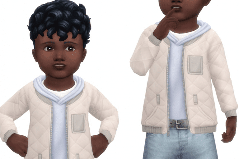 Winter Jacket Top for Toddlers [MM]