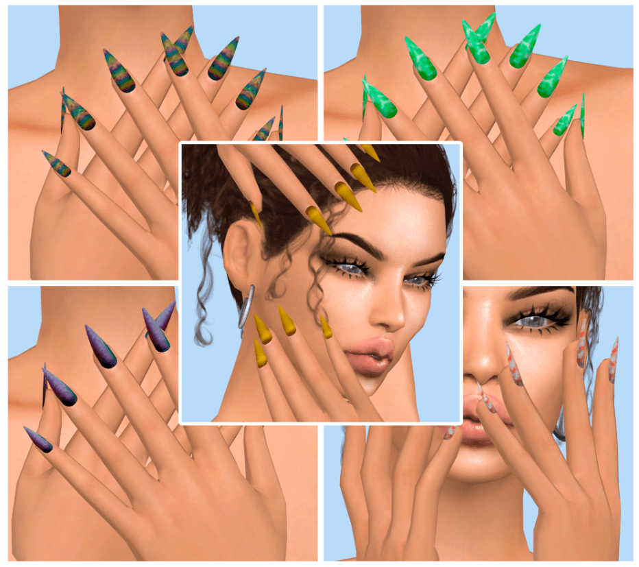 Stylish Sharp Nails for Female [ALPHA]