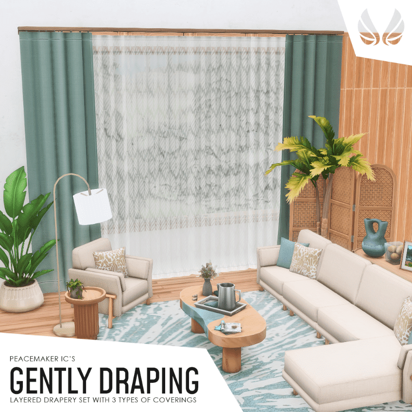 Gently Draping Layered Curtain Set [MM]