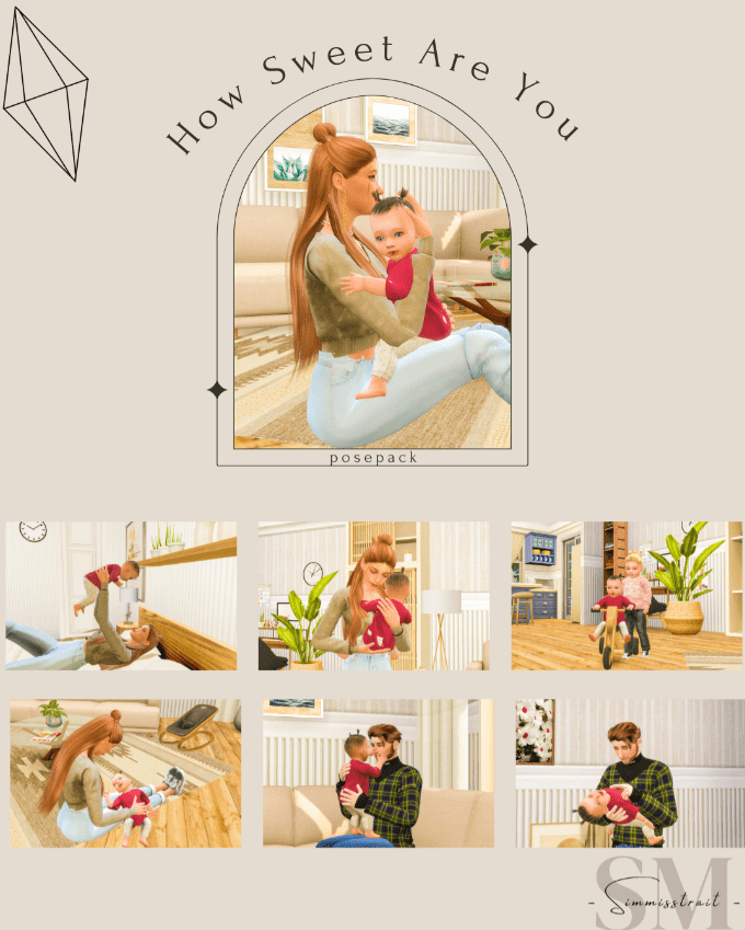 How Sweet Are You Pose Pack for Adult and Infant