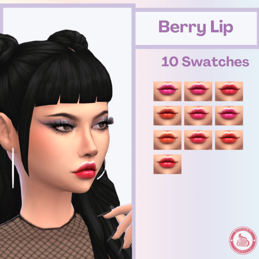 Berry Lipstick Makeup for Female [MM]