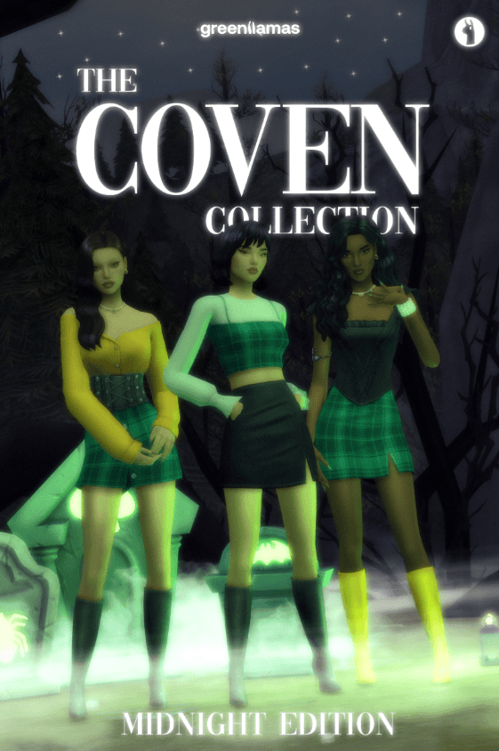 The Coven Collection Midnight Edition Set for Female (Hair/ Tops/ Bottoms/ Shoes/ Full Body) [MM]