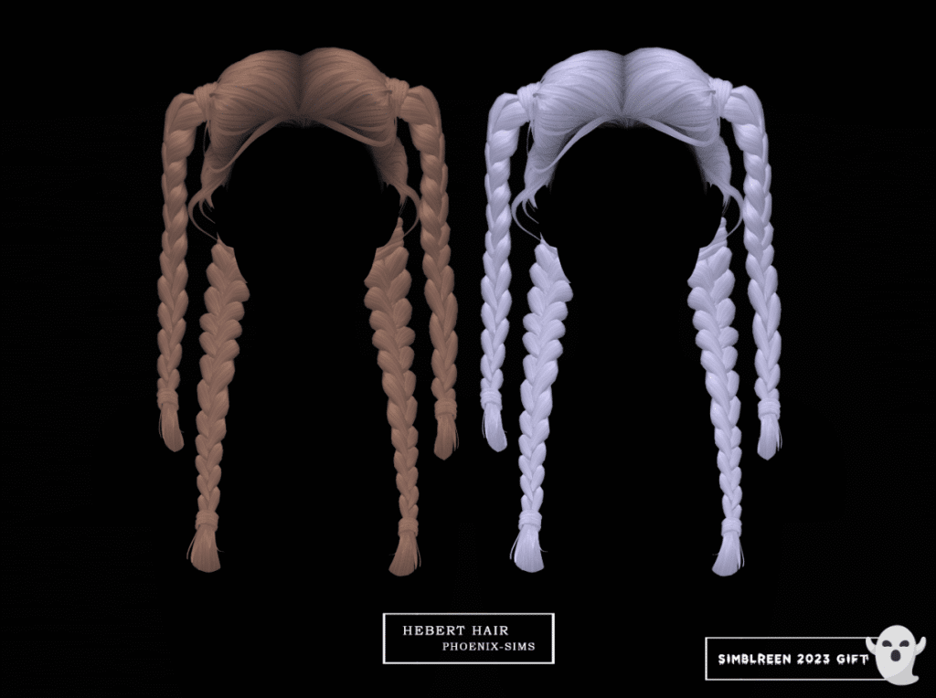 Quadruple Braided Pigtails for Female [ALPHA]