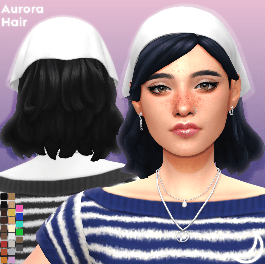 Aurora Short Hairstyle with Headband Accessory for Female [MM]