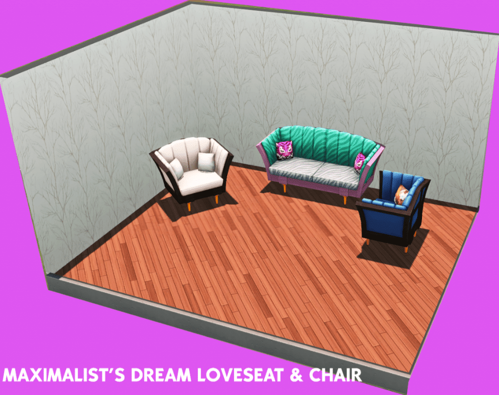 Maximalist Dream Loveseat and Chair [MM]