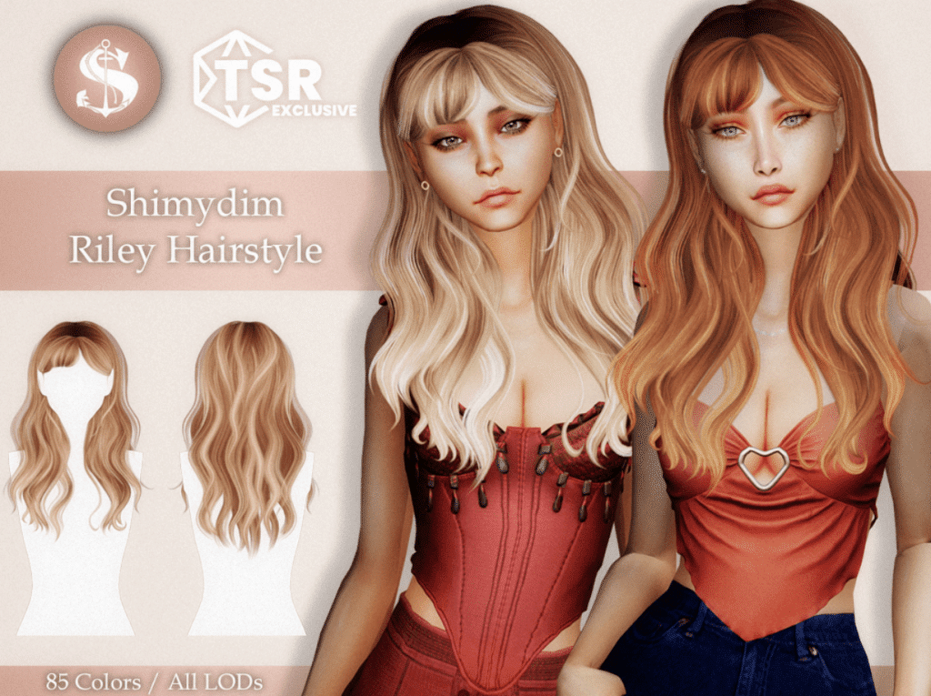 Riley Long Wavy Hairstyle for Female [ALPHA]