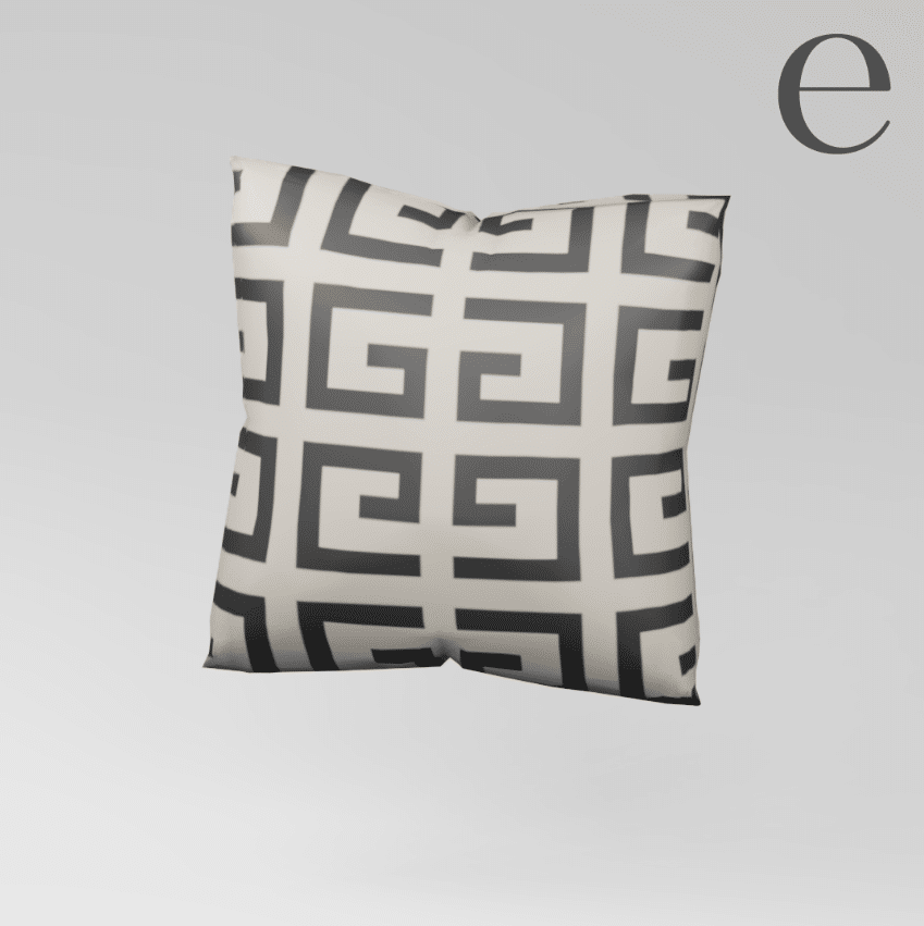 Elegant Monochrome Pillow [ALPHA]