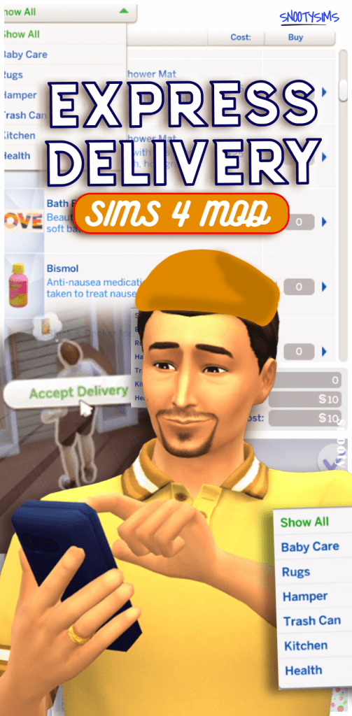 sims 4 express delivery mod snootysims