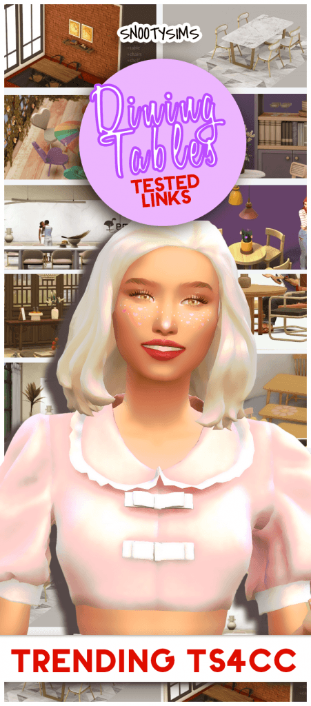 snootysims tested links dining table cc