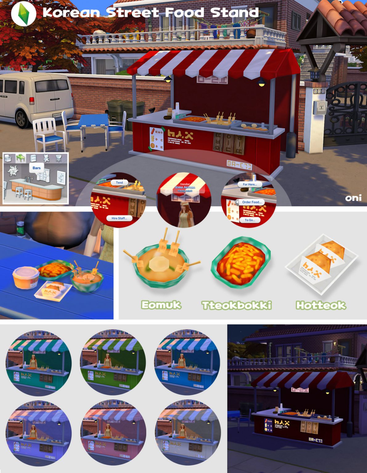 food stall mods and cc — SNOOTYSIMS