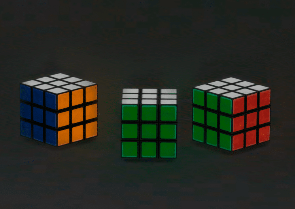 80's rubiks cube toy decor