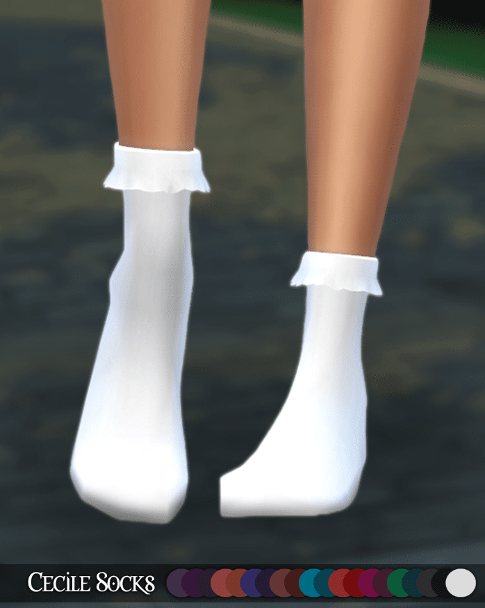 Cecile Asymmetrical Socks for Female