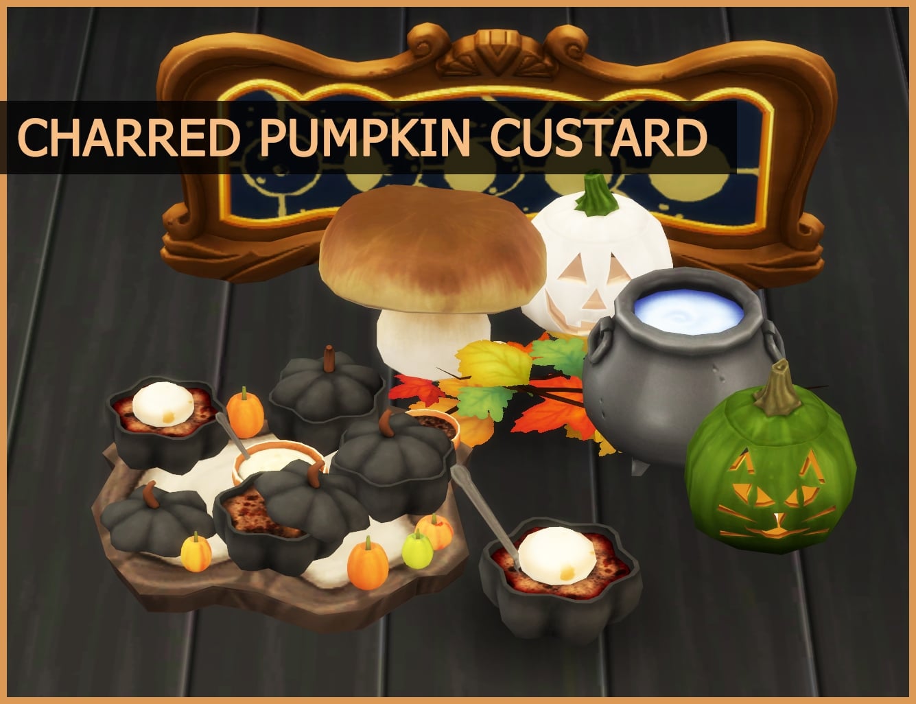 Charred Pumpkin Custard by icemunmun