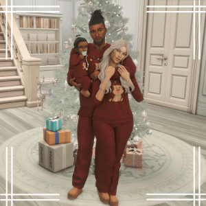 Family Christmas Pajamas Top and Bottoms