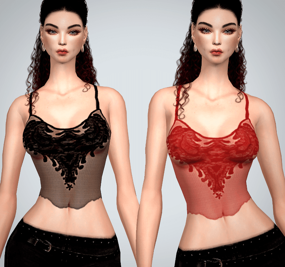Sexy Laced Crop Top for Female [ALPHA]